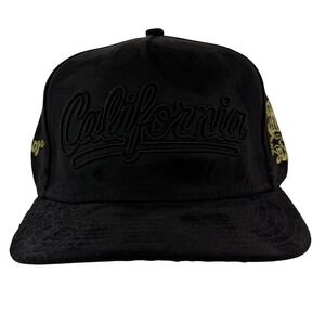 Daniel Luu Purpose Dreams Dont Sleep Black Suede Snapback Hat NEW